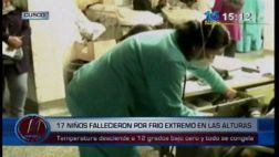 Diecisiete menores fallecieron por frío extremo en Cusco