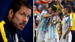 Diego Simeone cree en Argentina: "Si juega la final, la gana"