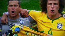 Brasil vs. Alemania: Neymar 'presente' en himno del 'Scratch'