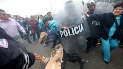 Marcha de enfermeras generó caos vehicular en el Callao