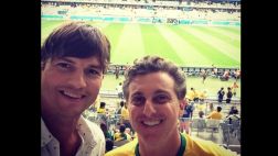 Ashton Kutcher: el hincha inesperado en el Alemania - Brasil