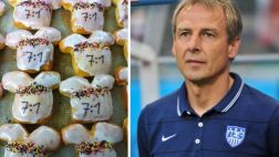 Klinsmann mostró galletas con el resultado de goleada alemana