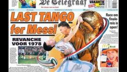 Diario holandés y su retadora portada: "Último tango de Messi"