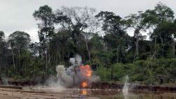Minería ilegal: destruyen 114 máquinas en Tambopata