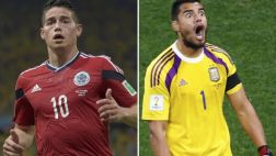 El mensaje de James Rodríguez a Sergio Romero vía Twitter