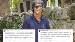 Ronaldinho vía Twitter: "Estoy triste por derrota monumental"