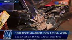 Exceso de velocidad causó accidente en la Av. Javier Prado