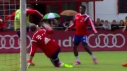 El golazo de Lewandowski en el entrenamiento de Bayern Múnich