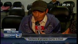 Restos de los 6 peruanos muertos en Brasil arribaron a Lima