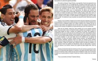 La emotiva carta de un hincha argentino a su selección