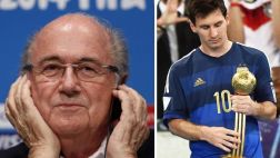 Blatter dijo que quedó "sorprendido" por Balón de Oro de Messi