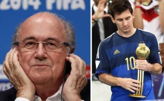 Blatter dijo que quedó "sorprendido" por Balón de Oro de Messi