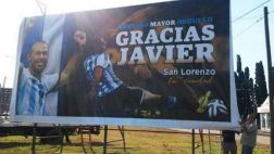 Este cartel espera a Javier Mascherano en su ciudad natal