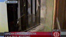 Lanzan granada a la casa de candidato a regidor en El Agustino