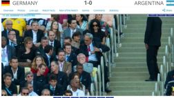 Manuel Burga estuvo presente en la final Alemania vs. Argentina
