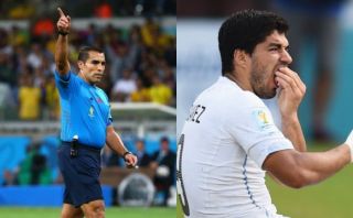 Árbitro que no vio mordida de Suárez a Chiellini se retira
