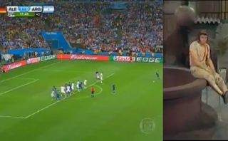 Messi y su tiro libre que se convirtió en viral en YouTube
