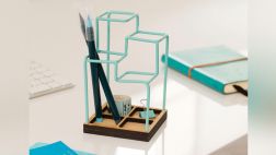 Para la oficina: Un organizador 3D que parece un dibujo