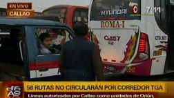 Callao apelará el retiro de 13 rutas del eje Tacna-Arequipa