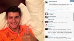 Hinchas se burlan de lesión de Morata y éste les responde así