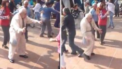 Este abuelito gana ritmo con el paso de los años