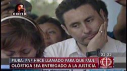 Policía no logra capturar a Paul Olórtiga y pide se entregue