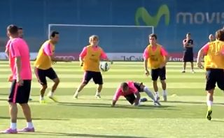 Barcelona y un singular entrenamiento donde juegan “mata gente”