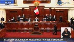 Así fue la elección a la Mesa Directiva del Congreso