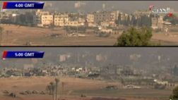 Gaza: lluvia de misiles destruye un barrio en una hora