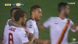 Real Madrid perdió 1-0 ante Roma por golazo de Totti