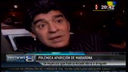 ¿Maradona pasado de copas? Mira cómo se le vio a Diego