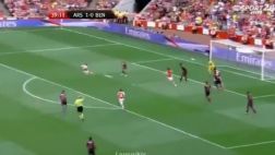 Costarricense Joel Campbell marcó este golazo con el Arsenal