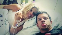 Mario Hart visitó a Alejandra Baigorria en la clínica