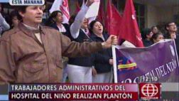 Trabajadores del Hospital del Niño marcharon contra el Minsa