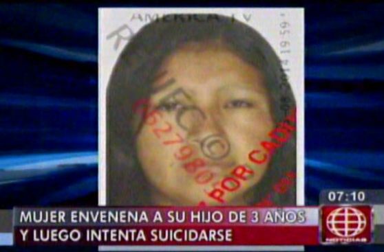 Mujer mató a su hijo e intentó suicidarse en Puente Piedra