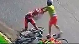 Ciclistas llegaron a la meta y se agarraron a puñetazos