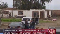 Huaral: millonario botín habría desencadenado triple asesinato
