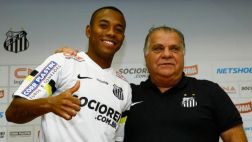 Robinho fue presentado como nuevo refuerzo del Santos