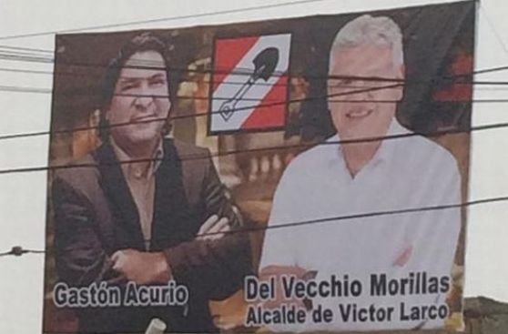 Candidato utiliza fotografía de Gastón Acurio en su propaganda
