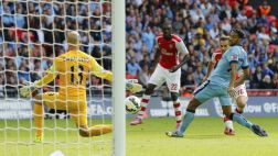 Mira los goles del Arsenal ante el City en la Community Shield