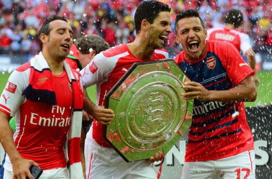 Alegría y emoción: Arsenal festejó título de Community Shield