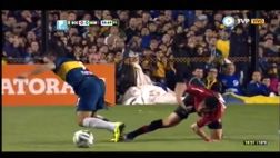 Escalofriante: jugador se luxó codo en Boca vs. Newell's