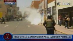 Chiclayo: 20 transportistas detenidos en protestas por multas