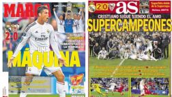 Prensa española resalta actuación de Cristiano en Supercopa