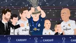 La parodia del título de Real Madrid de la Supercopa de Europa