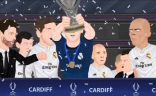 La parodia del título de Real Madrid de la Supercopa de Europa