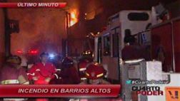 Incendio en Barrios Altos fue controlado por bomberos