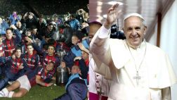 San Lorenzo viajó a Roma para llevarle la Libertadores al Papa