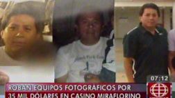Miraflores: roba cámaras de fotos en casino pero olvidó la suya