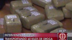 Hallan 60 kilos de droga en camión que iba de la selva a Lima